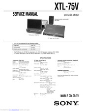 Sony XTL-75V Service Manual