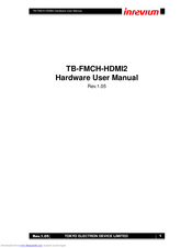Inrevium TB-FMCH-HDMI2-18 Hardware User Manual