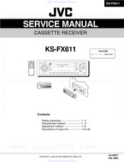 JVC KS-FX611 Service Manual