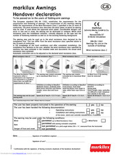 Markilux Syncra uno Mounting Instructions