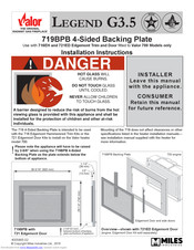 Valor 719BPB Installation Instructions