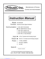 Pribusin RCI-800-MDM Instruction Manual