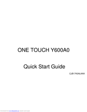 Alcatel ONE TOUCH Y600A0 Quick Start Manual