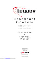 Harris Legacy99-1300-1 Operation & Technical Manual