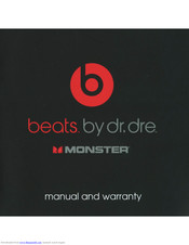 Monster Beats beats by dr.dre Manual And Warranty