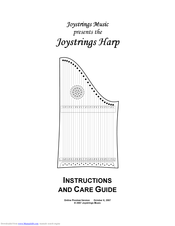 Joystrings Music Joystrings Harp Instructions & Care Manual