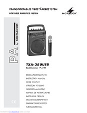 Monacor TXA-380USB Instruction Manual