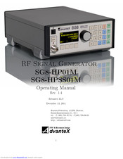 AdvanteX SG8-HPSS01M Operating Manual