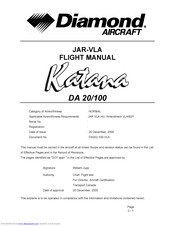 Diamond JAR-VLA Flight Manual