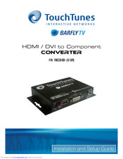 TouchTunes CV-509 Installation And Setup Manual