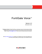FortiGate Voice Administration Manual