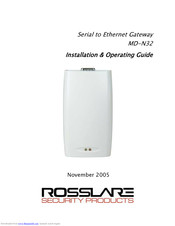 ROSSLARE MD-N32 Installation & Operating Manual