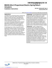 Johnson Controls M9220-GGx-3 series Installation Instructions Manual