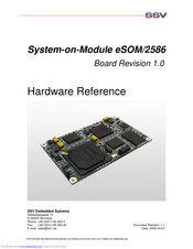SSV Embedded Systems System-on-Module eSOM/2586 Hardware Reference Manual