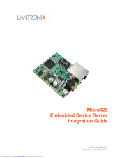 Lantronix Micro125 Integration Manual