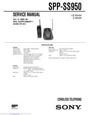 Sony SPP-SS950 Service Manual