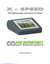 Microsport X-SPEED Instruction Manual
