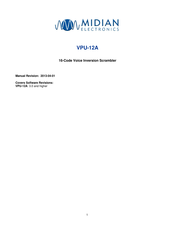 Midian VPU-12A Manual