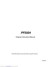 Piron PF5504 Instruction Manual