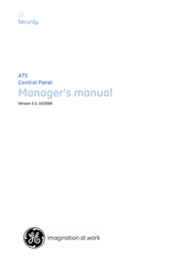 GE Advisor MASTERATS110 series Manager Manual