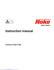 Hako 7140 Instruction Manual