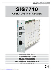 Fracarro SIG7710 Operating Instructions Manual
