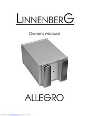 Linnenberg ALLEGRO Owner's Manual