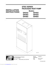 Bard QTEC QH602 Installation Instructions Manual