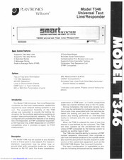 Plantronics T346 Operator's Manual