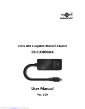 Vantec CB-CU300GNA User Manual