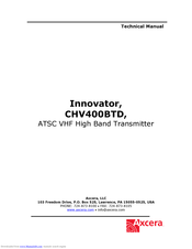 Axcera CHV400BTD Technical Manual