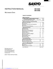 Sanyo EM-X690 Instruction Manual