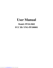 YF PF10-5002 User Manual