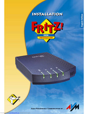 AVM FRITZ!Card PCI Installation Instructions Manual