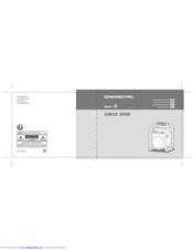 perfect pro UBOX 200R Operating	 Instruction