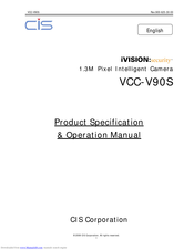 CIS iVISION Security VCC-V90S Product Specification  & Operation Manual