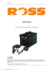 Ross RXT140P General Instruction For Installation Use And Maintenance