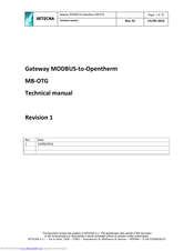 SETECNA MB-OTG Technical Manual