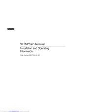 Xenya VT510 Installation And Operating Information