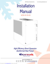 Boreal ACDX-55 Installation Manual