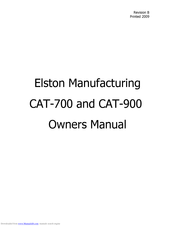 Elston Manufacturing H-CAT-700 Owner's Manual