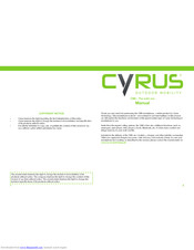 Cyrus CM6 Manual