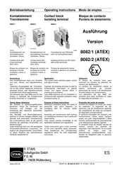 Stahl 8082/2 Operating Instructions Manual