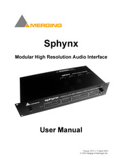 Merging Technologies Sphynx User Manual