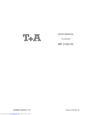 T+A MP 2000 R Mk II User Manual