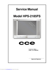 CCE HPS-2185FS Service Manual