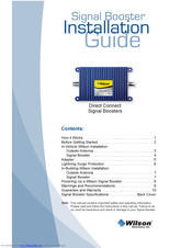 Wilson Electronics 2B1401 Installation Manual