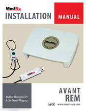 MedRx Avant REM+ Installation Manual