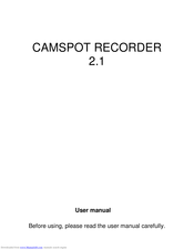Overmax CAMSPOT RECORDER 2.1 User Manual