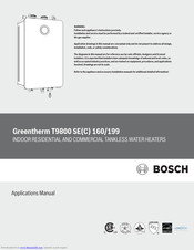 Bosch Greentherm T9800 SE 160/199 Applications Manual